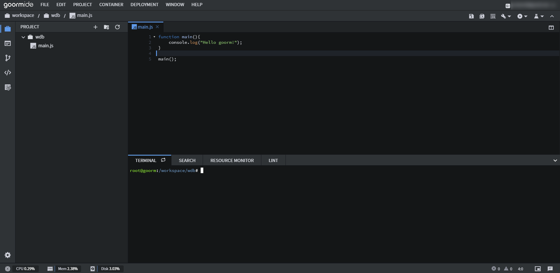 Working With the Command Line in Goorm IDE (Node.js) – Backend Web ...